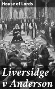 Cover von Liversidge v Anderson