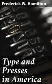 Cover von Type and Presses in America