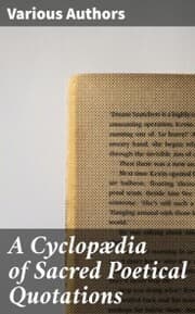 Cover von A Cyclopædia of Sacred Poetical Quotations