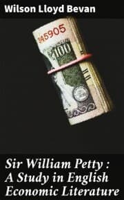 Cover von Sir William Petty : A Study in English Economic Literature