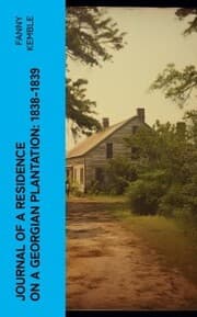Cover von Journal of a Residence on a Georgian Plantation: 1838-1839