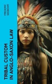 Cover von Tribal Custom in Anglo-Saxon Law