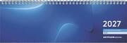 Cover von Tischquerkalender 1W/2S blau 2027