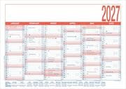 Cover von Arbeitstagekalender kaschiert A4 2027