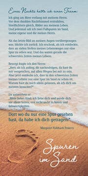 Cover von Faltkarte Spuren im Sand