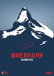 Cover von Berge der Alpen 2025 - 12 Berg-Plakate - Wand-Kalender von DUMONT - Poster-Format 50 x 70 cm