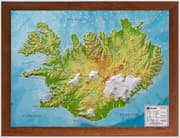 Cover von Relief Island klein 1:1.500.000 Holzrahmen