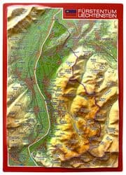 Cover von Reliefpostkarte Fürstentum Liechtenstein