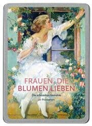 Cover von Frauen, die Blumen lieben Postkarte VE 20