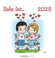 Cover von liebe ist... 2025 - Postkarten-Kalender - Kalender-mit-Postkarten - zum-raustrennen - 16x17