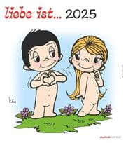 Cover von Liebe ist... 2025 - Wand-Kalender - 30x34 - Illustrationen - Paar
