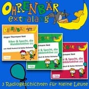 Cover von Radiogeschichten von Biber & Specht, den Walddetektiven, Teil 1-3 - Ohrenbär extralang