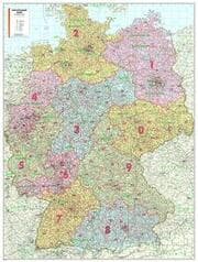 Cover von Postleitzahlenkarte Deutschland als Poster
