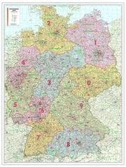 Cover von Postleitzahlenkarte Deutschland als Poster, mit Leisten
