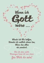 Cover von Postkarten - Wenn ich Gott wäre...