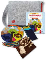 Cover von Den Schöpfungskreis mit Kindern entdecken - eine Erzähltasche mit Legematerial und Praxisbuch