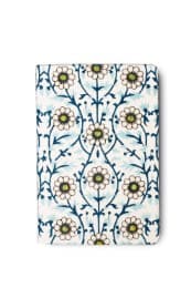 Cover von Notizbuch bestickt 'Blüten'