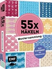 Cover von 55 x häkeln - Mustersammlung: Dein Kartenset für Häkelmuster