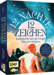 Cover von Kartenset: 12 Nächte, 12 Zeichen - Rauhnächte und Astrologie bewusst erleben - mit Ritualen, Affirmationen und Videomeditationen