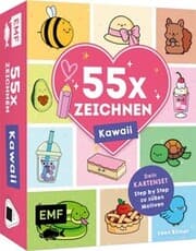Cover von 55 x Zeichnen - Kawaii: Dein Kartenset