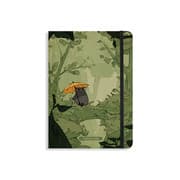 Cover von matabooks - Nachhaltiges A5 Notizbuch/Tagebuch/Bullet Journal/Schreibheft/Notebook aus Süßgraspapier - Nari Farbe: Forest Green (punktiert)