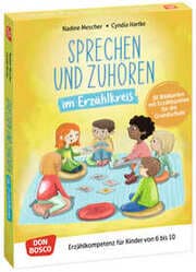 Cover von Sprechen und Zuhören im Erzählkreis. 30 Bildkarten mit Erzählspielen für die Grundschule