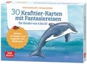 Cover von 30 Krafttier-Karten mit Fantasiereisen für Kinder von 4 bis 10
