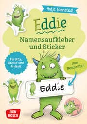 Cover von Eddie-Namensaufkleber und Sticker für Kita, Schule und Freizeit