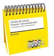 Cover von Peanuts Adventskalender. 24 Postkarten für die Weihnachtszeit