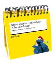 Cover von Krümelmonsters krümeliger Adventskalender. 24 Postkarten für die Weihnachtszeit (Advents-Postkartenaufsteller)