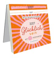 Cover von Postkartenkalender Glücklichsein 2027 by konfettiberlin