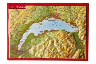 Cover von Reliefpostkarte Genfer See/Le Léman