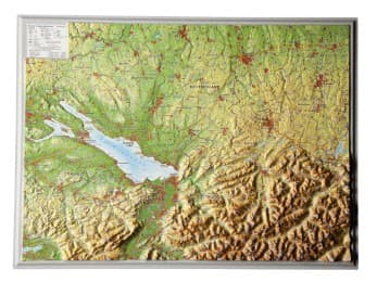 Cover von Reliefkarte Allgäu Bodensee