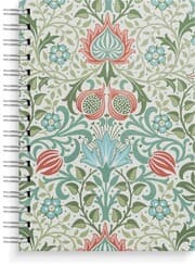 Cover von Burde Notizbuch Deluxe A5 blue/green Flowers