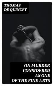 Cover von On Murder Considered as one of the Fine Arts
