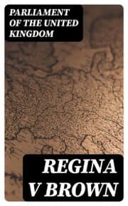 Cover von Regina v Brown