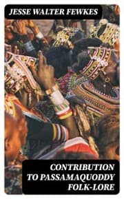 Cover von Contribution to Passamaquoddy Folk-Lore
