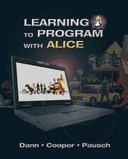 Cover von Learning to Program with Alice (w/ CD ROM)