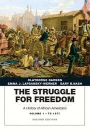 Cover von Struggle for Freedom: A History of African Americans, The, Volume 1 to 1877A History of African Americans