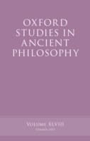 Cover von Oxford Studies in Ancient Philosophy, Volume 48