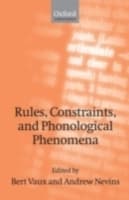 Cover von Rules, Constraints, and Phonological Phenomena