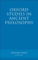 Cover von Oxford Studies in Ancient Philosophy volume 39