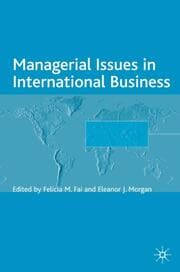 Cover von Managerial Issues in International Business