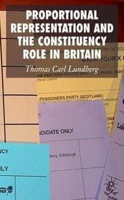 Cover von Proportional Representation and the Constituency Role in Britain