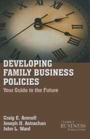 Cover von Developing Family Business Policies
