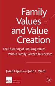 Cover von Family Values and Value Creation