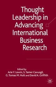 Cover von Thought Leadership in Advancing International Business Research