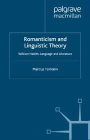 Cover von Romanticism and Linguistic Theory
