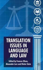Cover von Translation Issues in Language and Law