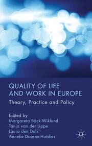 Cover von Quality of Life and Work in Europe